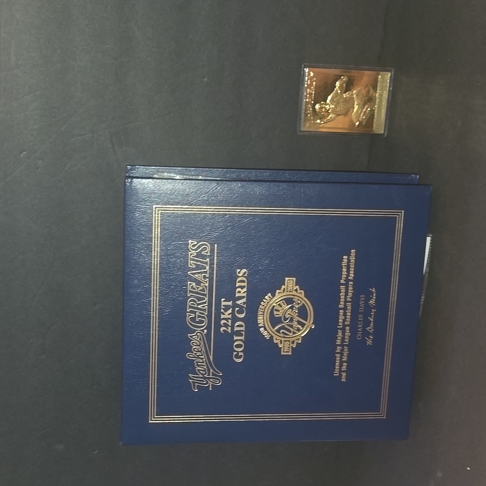 RARE NEW YORK YANKEES GREATS 22KT GOLD CARDS 100TH ANN. COMPLETE